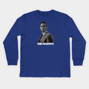 The Fugitive - David Janssen Kids Long Sleeve T-Shirt